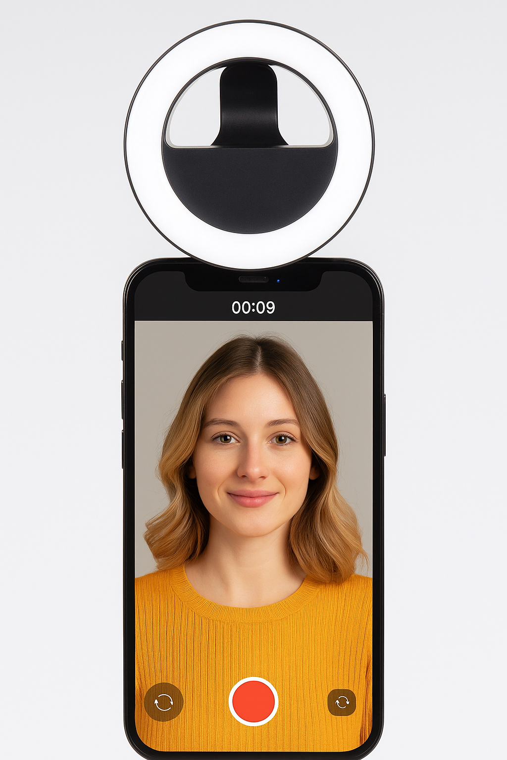 Mini Ring Light Rechargeable – Éclairage selfie sans fil